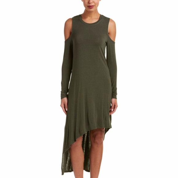 bcbg cold shoulder dress